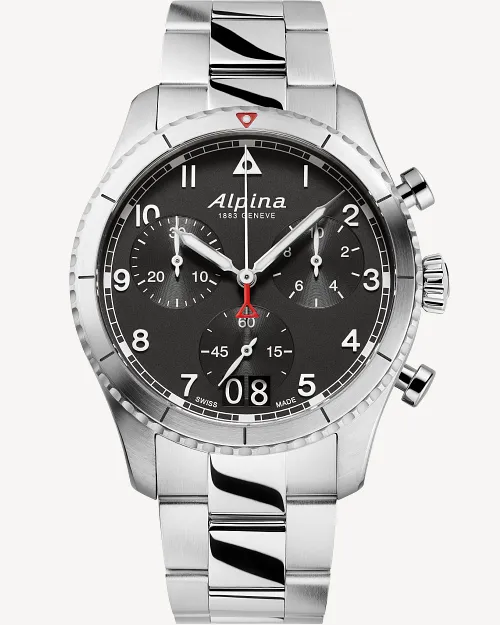Pilot Chronograph Big Date Watch AL-372BW4S26B | Alpina Watches US Pilot Chronograph Big Date Watch AL-372BW4S26B | Alpina Watches US